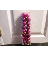 Halloween Miniature Textured Purple Ornaments Set of 16 with Strings - $163.27 MXN