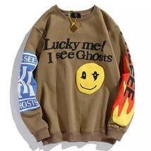 Kanye Lucky Me I See Ghosts Sweatshirts 3D Foaming Print Fashion Pullover Hoodie - £93.99 GBP