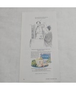 Cremerie Triple Cream Cheese Appetizer Cartoon Couple Print Ad Gourmet 1... - £7.90 GBP