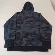 ALL IN MOTION Men's Cotton Blend Blue Camoflauge Hooded Pullover Sweatshirt Sz S image 2