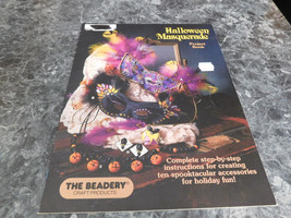 Halloween Masquerade Project Book Beadery Craft Products - £2.35 GBP