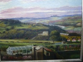 Ernest F. Hill, Antique 1928 British Oil Painting Oil/C, Landscape, 35 X... - £342.85 GBP