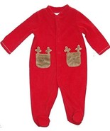 First Impressions Boy&#39;s, Girl&#39;s 3-6 Months Fleece Christmas Reindeer Romper - $145.14 MXN