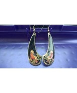 Cloisonne Dangle Pierced Earrings - $3.26 CAD