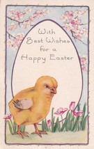 With Best Wishes for a Happy Easter Chick Postcard D44 - £2.38 GBP