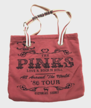 Pinks Victoria&#39;s Secret Vintage Rock Roll 86 Tour Love Purse Boho Tote B... - £11.04 GBP