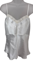 Vintage Jones New York Womens Large Ivory Satin Slip Nightie Chemise - $27.74 CAD