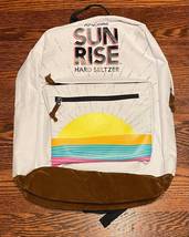 Rare 2021 Arizona Sun Rise Seltzer BACKPACK Book Bag Suede Brand New  - £15.92 GBP