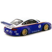 997 Old &amp; New Body Kit #1 Blue Metallic and White with Stripes &quot;Recaro&quot; &quot;Hobb... - £23.05 GBP