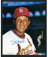 STAN MUSIAL AUTOGRAPHED 8x10:PHOTO  - £39.33 GBP