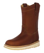 Mens Tan Work Boot Leather Rubber Sole Safety Soft Toe Size 6, 6.5, 9.5,... - $95.72 CAD
