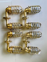 Nautical Vintage Bronze Ship’s Passageway Wall Light – USA Pattern Set of 8 PCs - £967.55 GBP