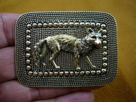 (b-fox-200) Fox wild dog coyote brass pin pendant sly foxes sneaky - $444.00 MXN