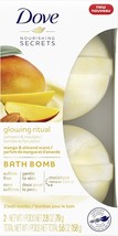 Dove Nourishing Secrets Bath Bombs Scented to Pamper &amp; Indulge Mango &amp; Almond Ba - £16.77 GBP