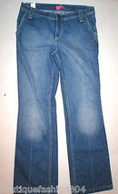 New Womens BCBGirls Jeans 10 32 X 33 Medium Blue Mid Rise BCBG Snap Dist... - £27.63 GBP