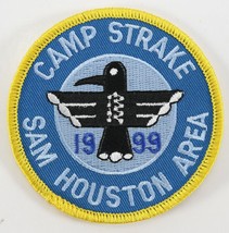 Vintage 1999 Sam Houston Area Council Camp Strake Blue Boy Scouts BSA Camp Patch - £9.01 GBP