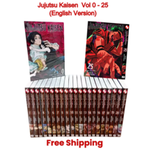 Jujutsu Kaisen Manga Vol 0-25 English Version by Gege Akutami LOOSE/Sing... - $463.61 MXN