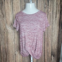Stylus Shirt Blouse ~ Sz M ~ Burgundy ~  Short Sleeve - £13.51 GBP