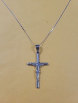 Silver Chain with Cross Pendant - $36.00