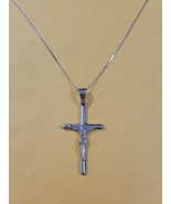 Silver Chain with Cross Pendant - $49.40 CAD
