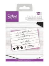 Crafters Companion CC-CA-ST-BSS Clear Acrylic Stamp Set-Birthday Swash S... - £15.72 GBP