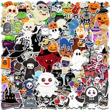 Halloween Stickers Halloween Party Favors 18 Sheets 500PCS Vinyl Waterproof Hall - £7.68 GBP