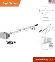 Durable Stainless Steel Universal Rotisserie Kit for Effortless Outdoor ... - $2,241.64 MXN