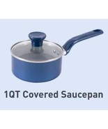 T-FAL ~ ELECTRIC BLUE ~ 1 Quart Aluminum Saucepan w/Lid ~ Ceramic Non-Stick - $652.40 MXN