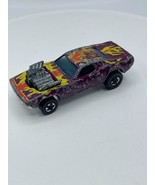 Vintage Hot Wheels Redline 1970 Rodger Dodger Purple Flying Colors Flame... - £14.18 GBP