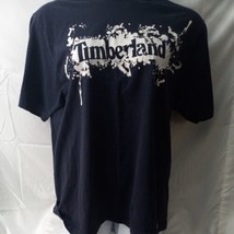 Timberland Mens XL Crew Neck Paint Splash GraphicShort Sleeve T Shirt Navy - £12.15 GBP