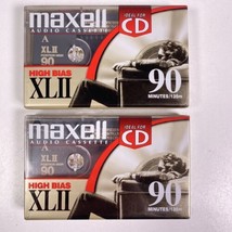 2 Pack Maxell XLII 90 Minutes Type II High Bias Cassettes New Sealed - £14.78 GBP