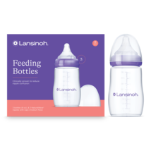 Open box~Lansinoh (3) Breastmilk Feeding Bottles 8 oz - $12.86