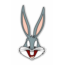 Funny Rabbit Bugs Bunny Face Sticker Vinyl Decal Waterproof Laptop Car Phone - $4.50 - $18.00