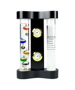 Analog Galileo Weather Station Thermometer Clock Hygrometer Wood Case 4i... - €49,36 EUR