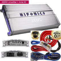 Hifonics Zeus ZG-3200.1D 3200W Mono Subwoofer Car Audio Amplifier + Amp ... - $343.89