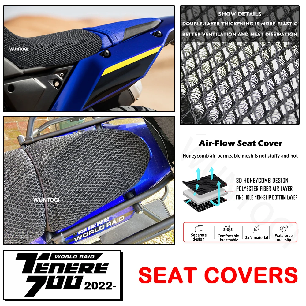 Tenere 700 Accessories Seat Covers Fe Protectors Fuel Tank Pads Dashd Screen Pro - £106.39 GBP