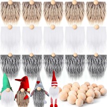 15 Pcs Gnome Beards For Crafting Easter Day Faux Fur Fabric Precut Gnomes Beards - £20.83 GBP