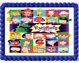 Kids Cartoon Edible Cake Topper Rugrats Image Edible Cake Topper Sticker... - $262.16 MXN+