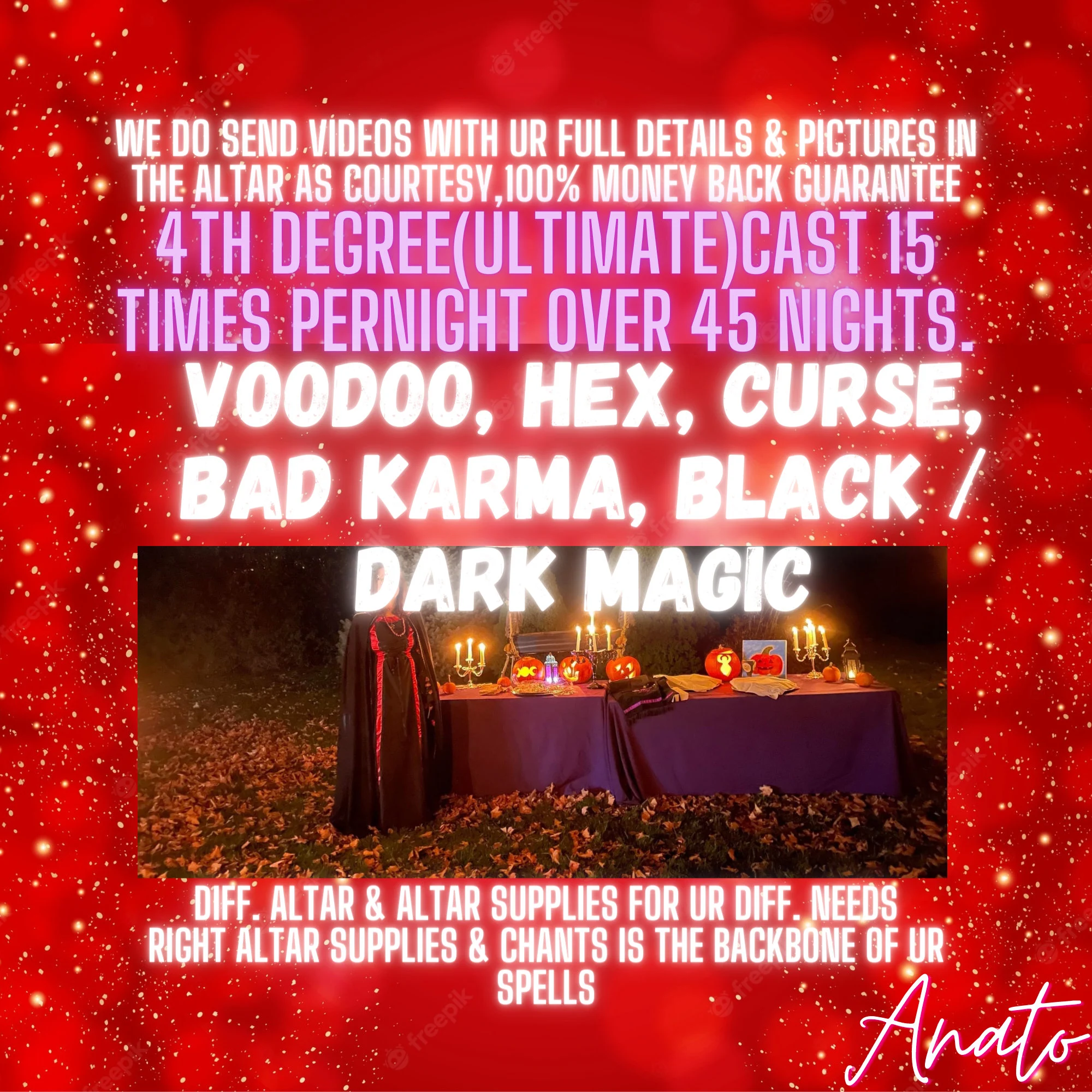 Voodoo, HEX, CURSE, Bad Karma, Black / Dark Magic, Curse Justice Spell - $660.00