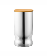 Alfredo by Georg Jensen Stainless Steel Canister Medium Yellow Lid Moder... - $106.91 CAD