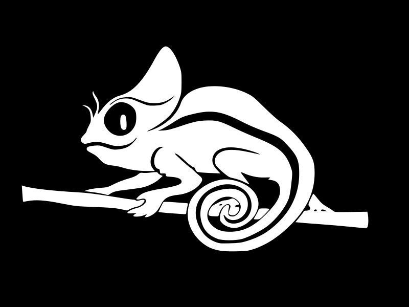 CUTE CHAMELEON Vinyl Decal high quality CHOOSE SIZE COLOR - £2.21 GBP - £5.32 GBP