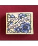 Pansy Thoughtfulness ‘97 Penny Black Mount Rubber Stamp - $13.16 CAD