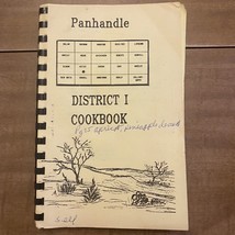 Panhandle District 1 Cookbook Local Oklahoma Spiral History - £10.57 GBP