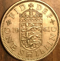 1961 Uk Gb Great Britain Shilling Coin - £1.23 GBP