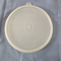 Vintage Tupperware USA Seal Sheer Clear Round Replacement 6&quot; Tab Lid Onl... - £7.88 GBP