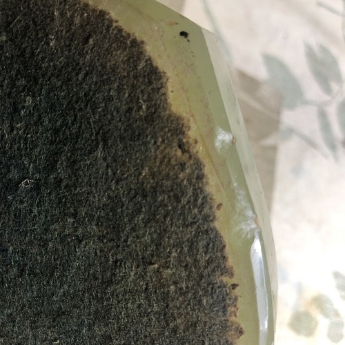 Green Onyx Marble Bronze Dog Desk Tray Trinket Dish Bowl Item image 8