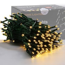 66Ft Christmas Decorative Mini Lights, 200 Led Green Wire Fairy Starry String Li - £28.34 GBP