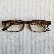 Women&#39;s Brown Animal Print Casual Rectangular Eyeglass Frame 52-18-138 mm - $19.80