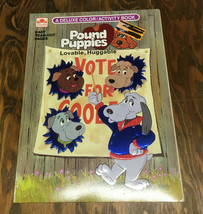 Vintage pound puppies  a deluxe color/activity book golden paperback  - £15.91 GBP