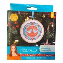 Pioneer Woman Embroidery Christmas Ornament Kit Mazie Medallion Floral Birds New - £13.77 GBP